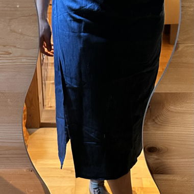 Jeans-like Wrap Skirt