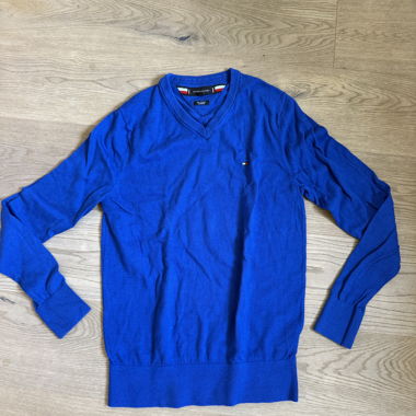 Pull Tommy Hilfiger bleu S Cachemire 