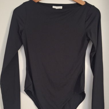 Body noir manche longue 