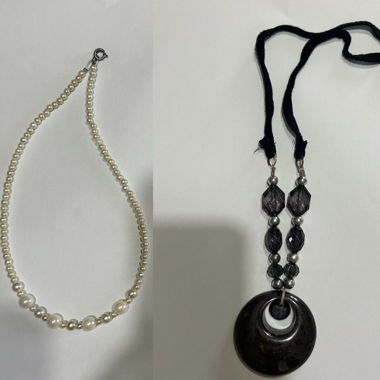 2 elegante Halsketten