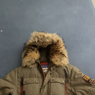 DSQUARED Winterjacke mit Echtfellkapuze