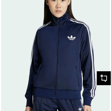 veste de sport adidas original bleu foncé