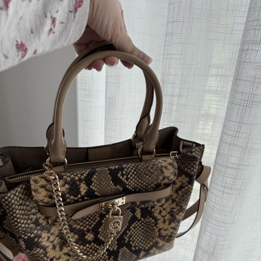 RARE MK LEATHER SNAKESKIN new