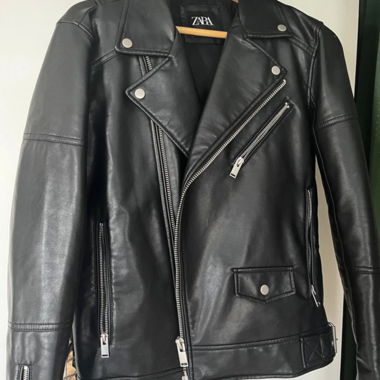 Veste en cuir Zara