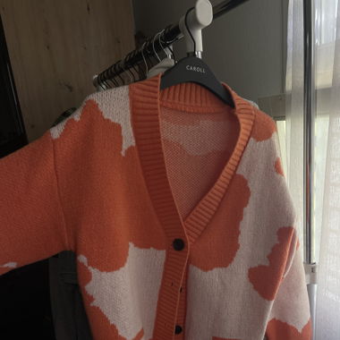 Orange Cardigan 