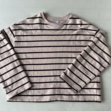 Maglione a manica lunga a righe