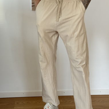 Pantaloni in lino Zara beige M
