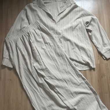 beiges 2 teiler hemd und hose 