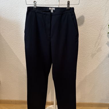 Pantalon en tissu d’affaires bleu foncé