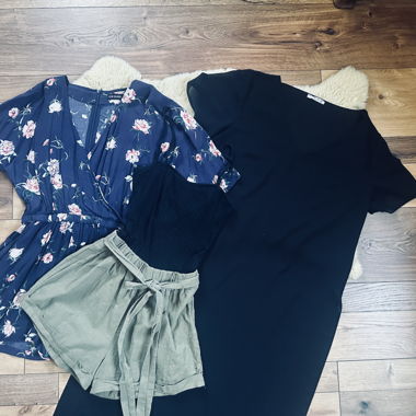 Set estivo: 2 combi-shorts & 1 tunica da spiaggia