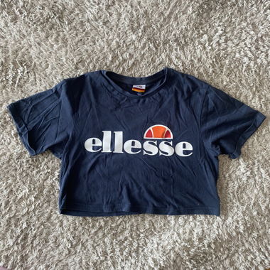 Ellesse blue crop top