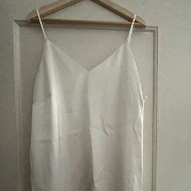 Satin Top weiss