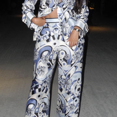 Pucci-Style Set mit blauem Muster