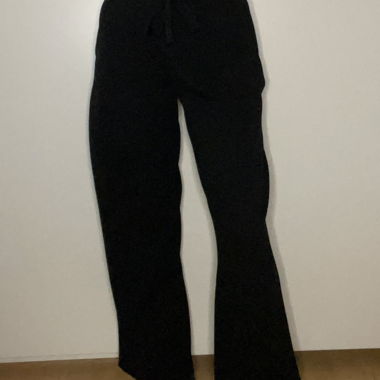 Black fabric trousers, size 36/38