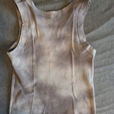 Débardeur côtelé gris Brandy Melville