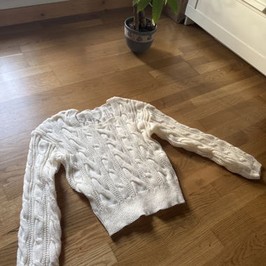 Maglione in maglia bianco