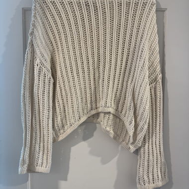 Gehäkelter Strickpullover