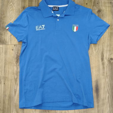 EA7 Polo Italien blau