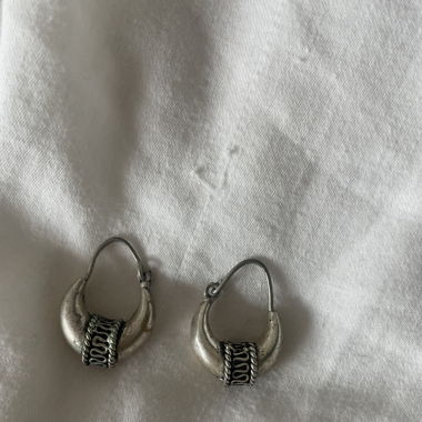 Vintage realsilver pendant earrings
