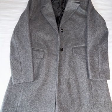 ONLY grey wool-blend long coat L