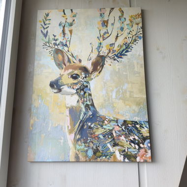 Quadro da Muro in Tela con Cervo