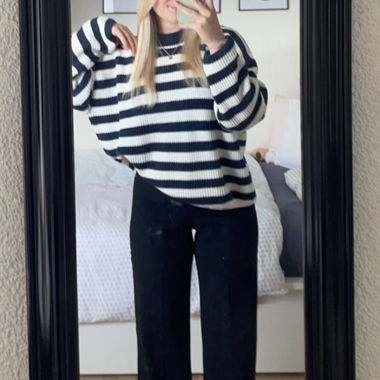 Maglione oversize a righe