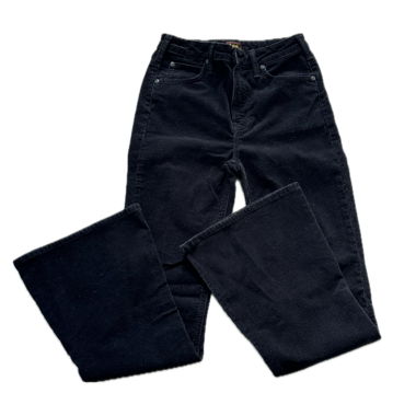 schwarze bootcut cordhose von lee