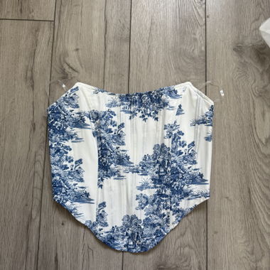 Corset blue/white