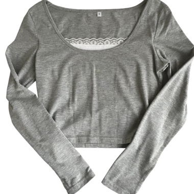 cute shirt with white laces