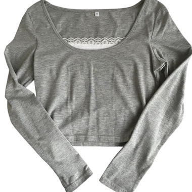 cute shirt with white laces