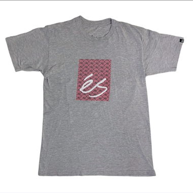 T-shirt éS Vintage Main Block Gris - Gr. M, Homme