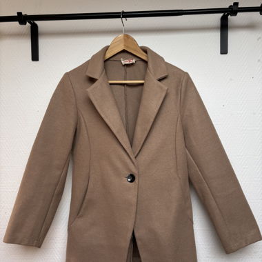 Brown blazer coat