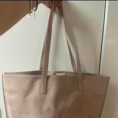 Rosa Lederhandtasche roeckl