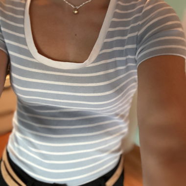 T-shirt rayé pour femme