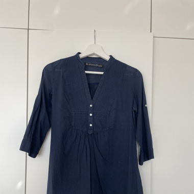 Blaue Bluse Vintage