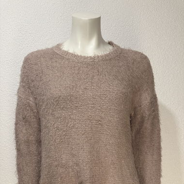 Kuscheliger Strickpullover in Altrosa