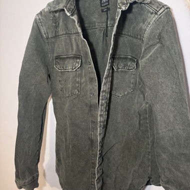ZARA Utility Distressed Jacket – Padded Design