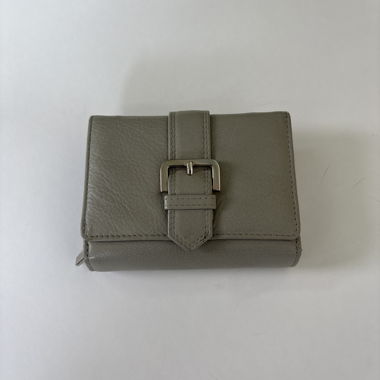 Portafoglio in pelle grigio
