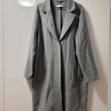 Manteau gris et douillet