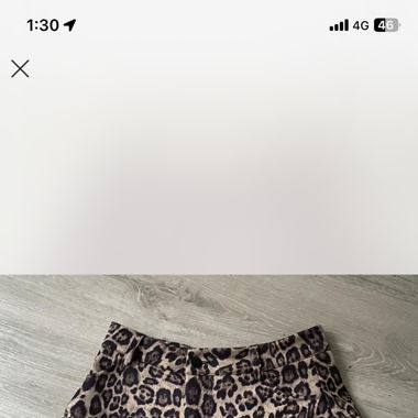 gonna leopardata con pantaloni