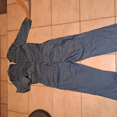 Combinaison jeans droite large