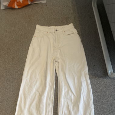 Weisse Jeans Hose