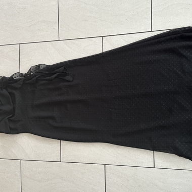 Langes schwarzes Kleid design by si