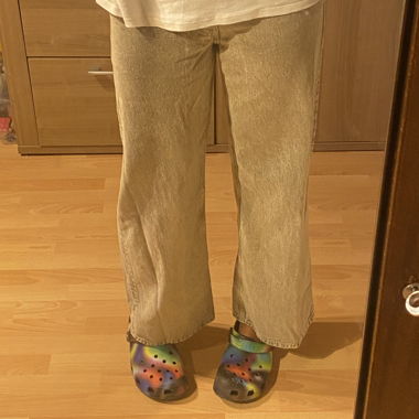 Beige Vintage Jeans