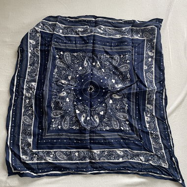 Foulard bandana blu per la testa