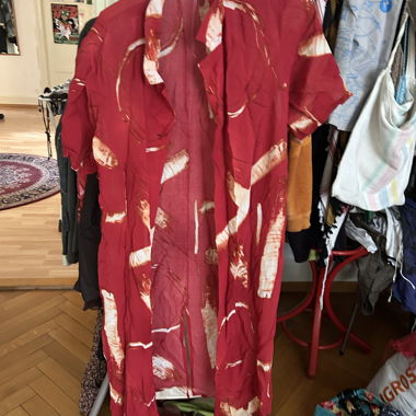 Blouse longue rouge Cehblatt