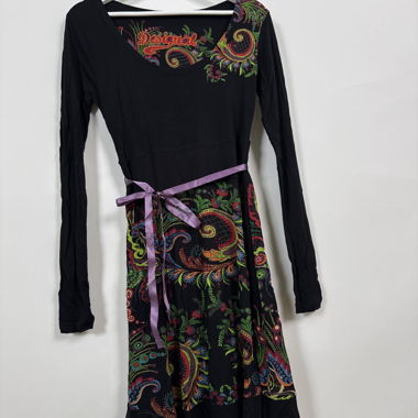 Robe noire imprimée Desigual