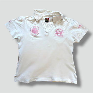La Martina Gstaad white women’s summer polo