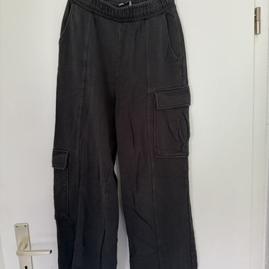 Zara Pantaloni Cargo – Nero, Taglia S