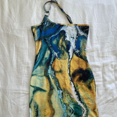 Top Neckholder multicolore